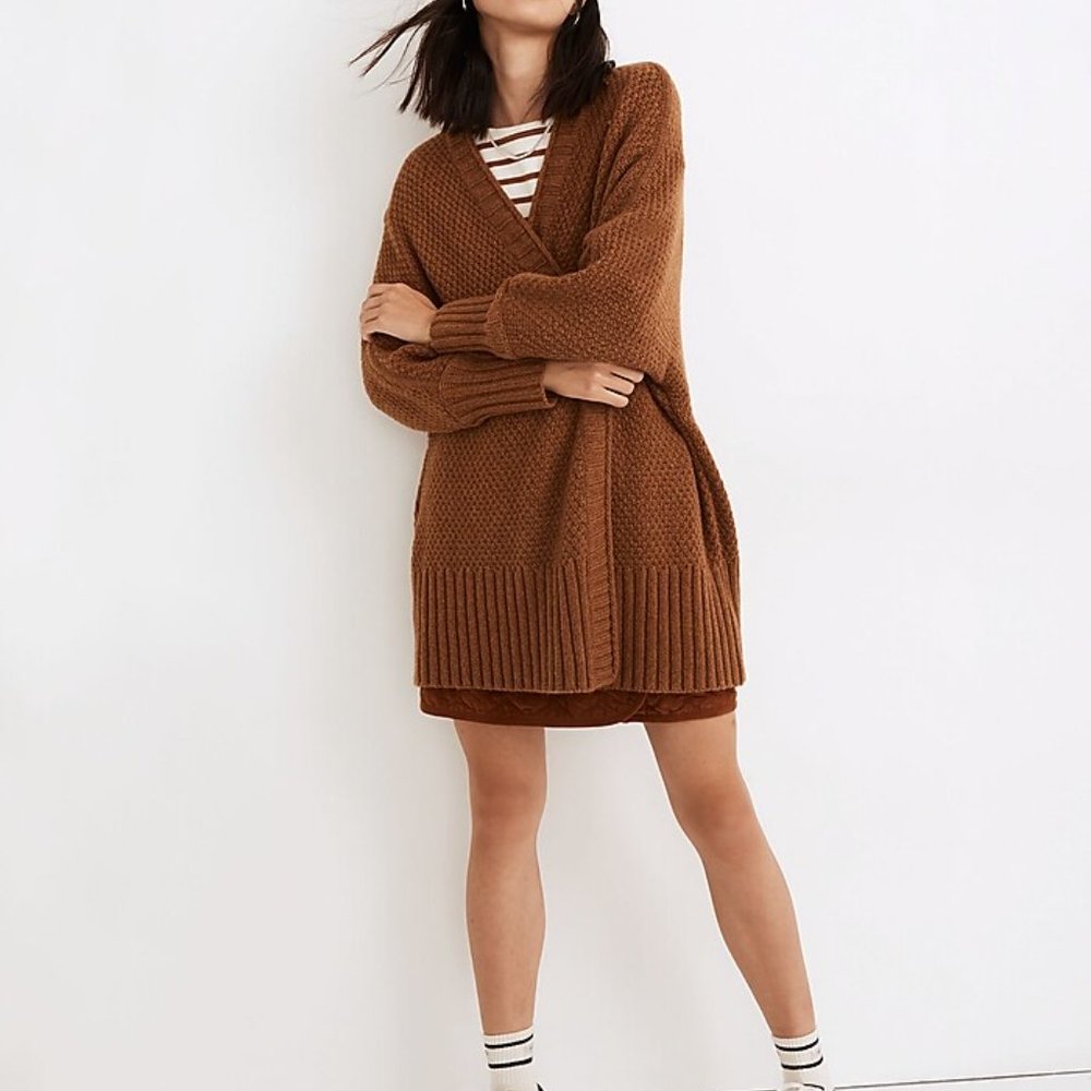 Madewell Whitley Open Cardigan Sweater